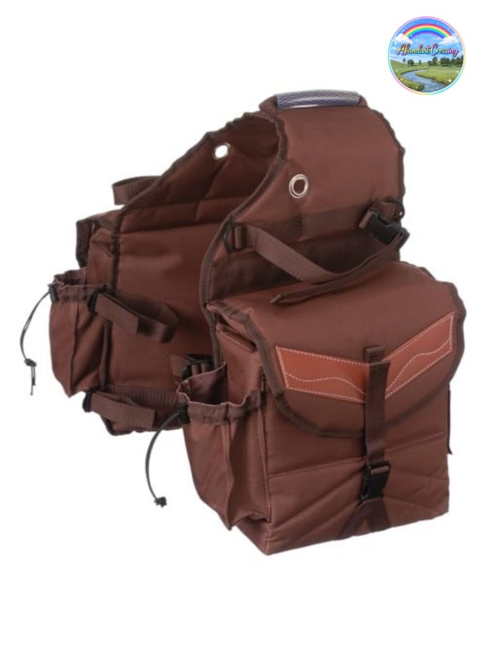 Insulated Saddle Bag with Multi-Pockets Heavy Denier Nylon Equestrian